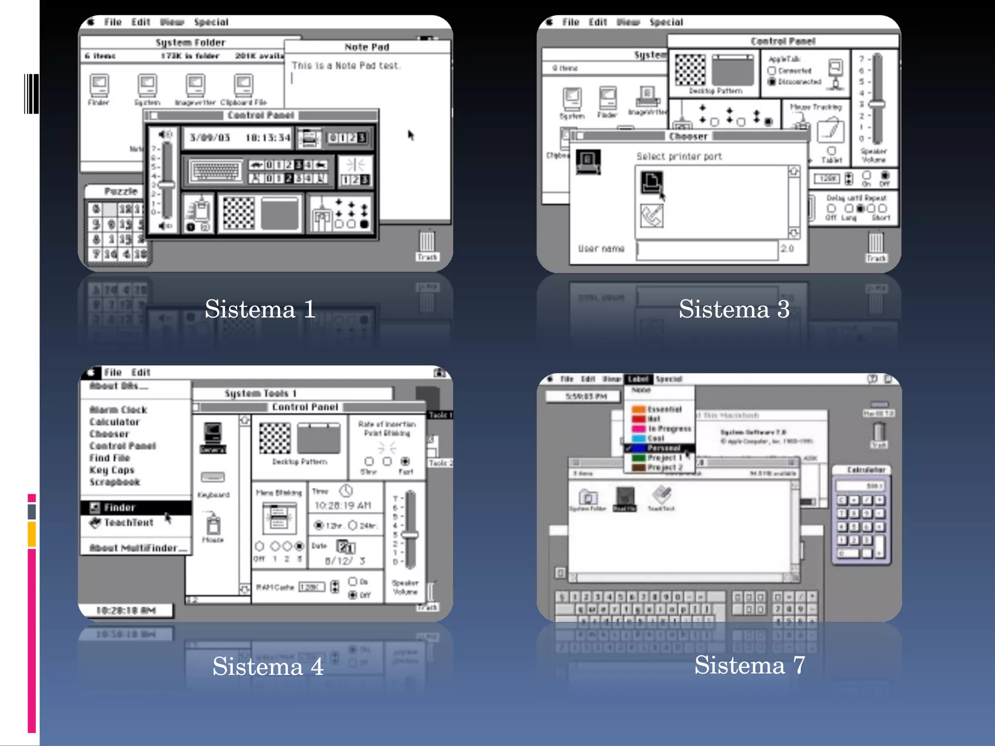 Sistema 1 Sistema 3 Sistema 4 Sistema 7 