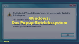 Windows: 
Das Popup-Betriebssystem 
friolz.com 
 