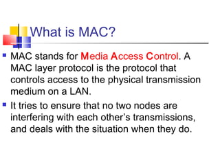 What does mac stand for deals