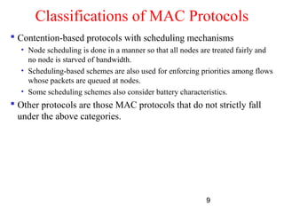 Mac Protocol Classification Mac adhoc | PPT