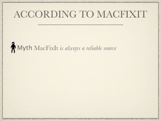 Macintosh Myths