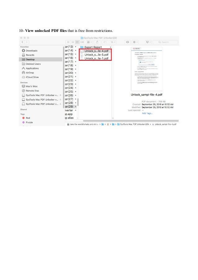 Best Solution For Converting Secured Pdf To Unsecured On Mac