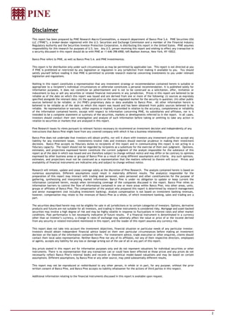 Disclaimer
This report has been prepared by PINE Research Macro/Commodities, a research department of Banco Pine S.A. PINE Securities USA
LLC (“PINE”), a broker-dealer registered with the U.S. Securities and Exchange Commission and a member of the Financial Industry
Regulatory Authority and the Securities Investor Protection Corporation, is distributing this report in the United States. PINE assumes
responsibility for this research for purposes of U.S. law. Any U.S. person receiving this report and wishing to effect any transaction in
a security discussed in this report should do so with PINE at +1-646-398-6900, 645 Madison Avenue, New York, NY 10022.

Banco Pine refers to PINE, as well as Banco Pine S.A. and PINE Investimentos.

This report is for distribution only under such circumstances as may be permitted by applicable law. This report is not directed at you
if PINE is prohibited or restricted by any legislation or regulation in any jurisdiction from making it available to you. You should
satisfy yourself before reading it that PINE is permitted to provide research material concerning investments to you under relevant
legislation and regulations.

Nothing in this report constitutes a representation that any investment strategy or recommendation contained herein is suitable or
appropriate to a recipient’s individual circumstances or otherwise constitutes a personal recommendation. It is published solely for
information purposes, it does not constitute an advertisement and is not to be construed as a solicitation, offer, invitation or
inducement to buy or sell any securities or related financial instruments in any jurisdiction. Prices in this report are believed to be
reliable as of the date on which this report was issued and are derived from one or more of the following: (i) sources as expressly
specified alongside the relevant data; (ii) the quoted price on the main regulated market for the security in question; (iii) other public
sources believed to be reliable; or (iv) PINE's proprietary data or data available to Banco Pine. All other information herein is
believed to be reliable as of the date on which this report was issued and has been obtained from public sources believed to be
reliable. No representation or warranty, either express or implied, is provided in relation to the accuracy, completeness or reliability
of the information contained herein, except with respect to information concerning PINE, its subsidiaries and affiliates, nor is it
intended to be a complete statement or summary of the securities, markets or developments referred to in the report. In all cases,
investors should conduct their own investigation and analysis of such information before taking or omitting to take any action in
relation to securities or markets that are analyzed in this report.

Pine Research issues its views pursuant to relevant factors necessary to recommend an investment decision and independently of any
instructions that Banco Pine might have from any covered company with which it has a business relationship.

Banco Pine does not undertake that investors will obtain profits, nor will it share with investors any investment profits nor accept any
liability for any investment losses. Investments involve risks and investors should exercise prudence in making their investment
decisions. Banco Pine accepts no fiduciary duties to recipients of this report and in communicating this report is not acting in a
fiduciary capacity. The report should not be regarded by recipients as a substitute for the exercise of their own judgment. Opinions,
estimates, and projections expressed herein constitute the current judgment of the analyst responsible for the substance of this
report as of the date in which was issued and are therefore subject to change without notice and may differ or be contrary to opinions
expressed by other business areas or groups of Banco Pine as a result of using different assumptions and criteria. Any such opinions,
estimates, and projections must not be construed as a representation that the matters referred to therein will occur. Prices and
availability of financial instruments are indicative only and subject to change without notice.

Research will initiate, update and cease coverage solely at the discretion of Pine Research. The analysis contained herein is based on
numerous assumptions. Different assumptions could result in materially different results. The analyst(s) responsible for the
preparation of this report may interact with trading desk personnel, sales personnel and other constituencies for the purpose of
gathering, synthesizing and interpreting market information. Banco Pine is under no obligation to update or keep current the
information contained herein, except when terminating coverage of the companies discussed in the report. Banco Pine relies on
information barriers to control the flow of information contained in one or more areas within Banco Pine, into other areas, units,
groups or affiliates of Banco Pine. The compensation of the analyst who prepared this report is determined by research management
and senior management (not including investment banking). Analyst compensation is not based on investment banking revenues,
however, compensation may relate to the revenues of Banco Pine as a whole, of which investment banking, sales and trading are a
part.

The securities described herein may not be eligible for sale in all jurisdictions or to certain categories of investors. Options, derivative
products and futures are not suitable for all investors, and trading in these instruments is considered risky. Mortgage and asset-backed
securities may involve a high degree of risk and may be highly volatile in response to fluctuations in interest rates and other market
conditions. Past performance is not necessarily indicative of future results. If a financial instrument is denominated in a currency
other than an investor’s currency, a change in rates of exchange may adversely affect the value or price of or the income derived
from any security or related instrument mentioned in this report, and the reader of this report assumes any currency risk.

This report does not take into account the investment objectives, financial situation or particular needs of any particular investor.
Investors should obtain independent financial advice based on their own particular circumstances before making an investment
decision on the basis of the information contained herein. For investment advice, trade execution or other enquiries, clients should
contact their local sales representative. Neither Banco Pine nor any of its affiliates, nor any of their respective directors, employees
or agents, accepts any liability for any loss or damage arising out of the use of all or any part of this report.

Any prices stated in this report are for information purposes only and do not represent valuations for individual securities or other
instruments. There is no representation that any transaction can or could have been effected at those prices and any prices do not
necessarily reflect Banco Pine’s internal books and records or theoretical model-based valuations and may be based on certain
assumptions. Different assumptions, by Banco Pine or any other source, may yield substantially different results.

This report may not be reproduced or redistributed to any other person, in whole or in part, for any purpose, without the prior
written consent of Banco Pine, and Banco Pine accepts no liability whatsoever for the actions of third parties in this respect.

Additional information relating to the financial instruments discussed in this report is available upon request.




                                                                                                                                               2
 