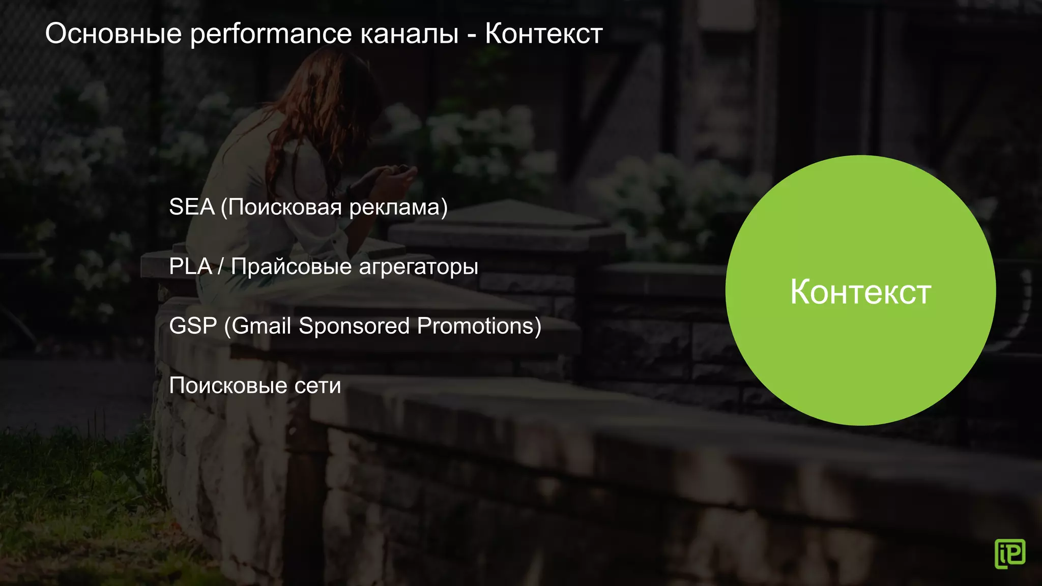 Контекст
Основные performance каналы - Контекст
SEA (Поисковая реклама)
PLA / Прайсовые агрегаторы
GSP (Gmail Sponsored Promotions)
Поисковые сети
 