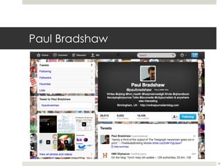 Paul Bradshaw 
36 
 