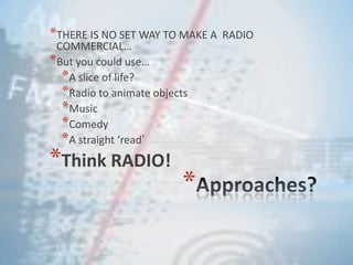 MAC212- Radio Advertising - Session 1