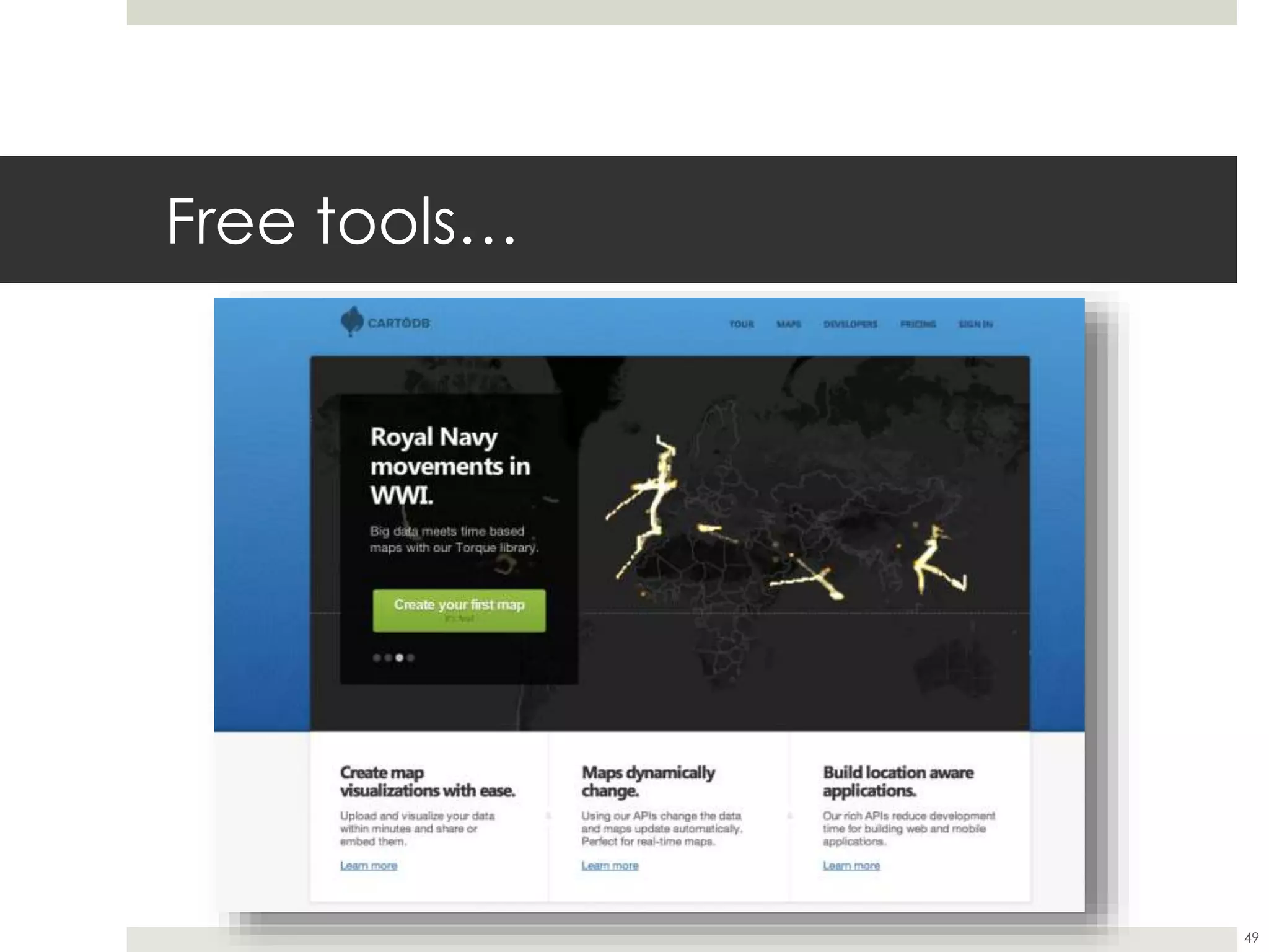 Free tools…
49
 