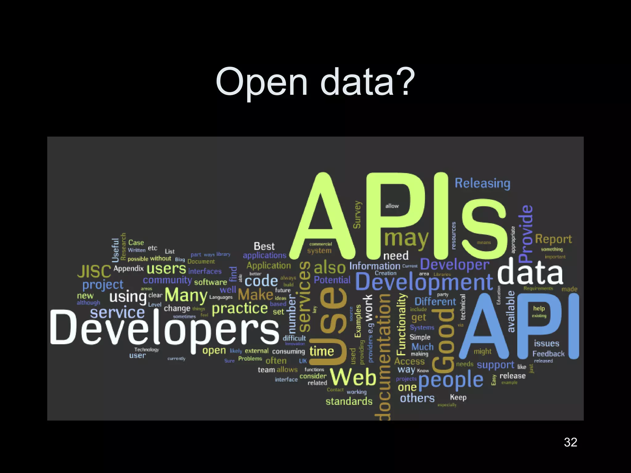 Open data? 