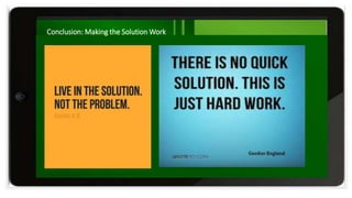 Conclusion: Making the Solution Work
 