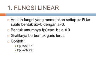 Macam macam fungsi | PPTX