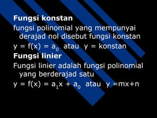 Matematika 1, Macam-macam fungsi 1, fungsi parameter, fun…