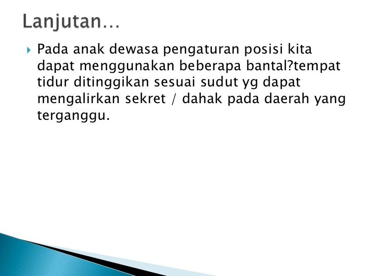 Macam macam postural drainage