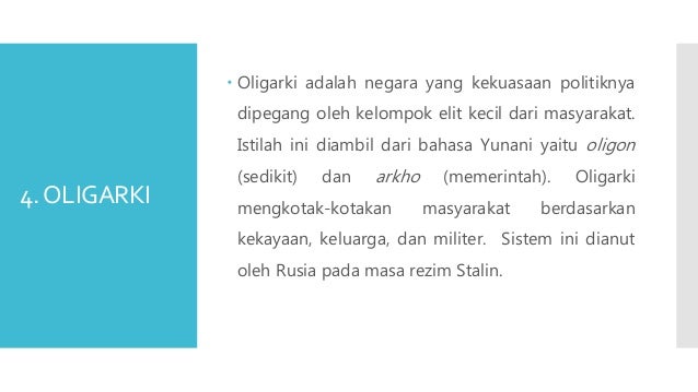 Macam Macam Sistem Pemerintahan
