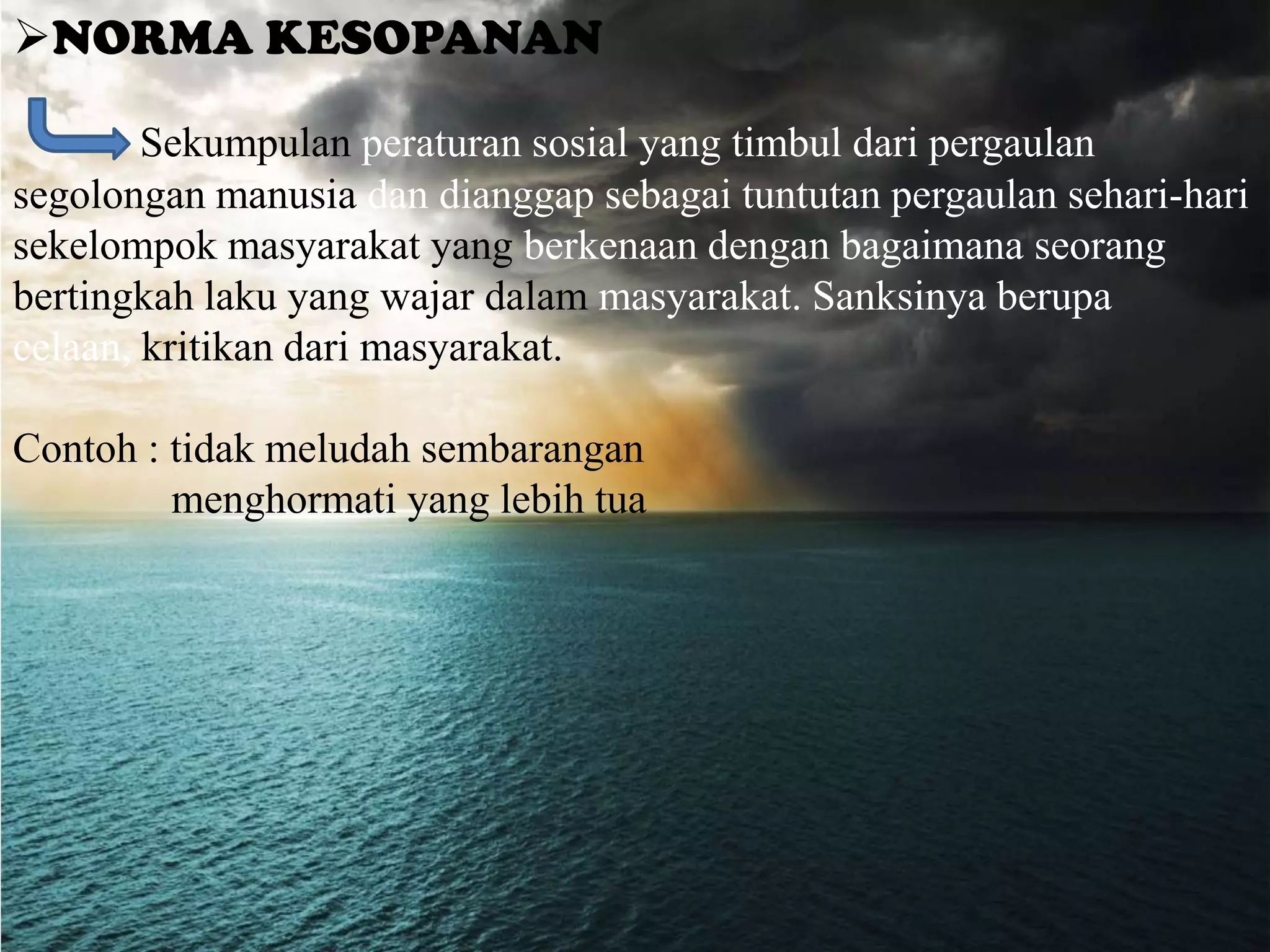 Macam macam norma ppt