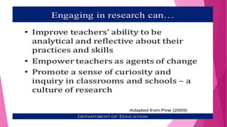 Action Research for DepEd TEachers! | PPTX