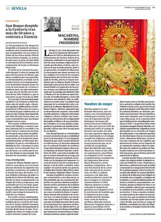 Macarena nombre prohibido