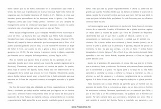 todos sabían que su tío había participado en la conspiración para matar a
Cristo, de modo que la predicación de la cruz tiene que haber sido motivo de
vergüenza para la dinastía herodiana (cf. Hechos 4.27). Adem ás, es claro que
Herodes quería aprovecharse de las tensiones entre la iglesia y los líderes
religiosos judíos para sacar ventaja política. Com enzó con una campaña de
hostigam iento contra los cristianos hasta llegar al asesinato. Cuando vio cuánto
com placía esto a los dirigentes judíos, puso sus ojos en Pedro.
Pedro escapó milagrosamente y poco después Herodes m ism o murió bajo el
juicio de D ios. La Escritura dice que después que Pedro hubo escapado,
Herodes hizo matar a los guardias de la prisión y fue a Cesárea (H echos 12.19).
Estando allí, aceptó la clase de adoración que le corresponde solo a D ios. «Y el
pueblo aclamaba gritando: ¡Voz de D ios, y no de hombre! Al momento un ángel
del Señor le hirió, por cuanto no dio la gloria a D io s; y expiró com ido de
gusanos» (w . 22-23). De esta manera, la am enaza contra la iglesia, auspiciada
por Herodes con su campaña de hostigam iento y muerte, llegó a su fin.
Pero es notable que Jacobo fuera el primero de los apóstoles en ser
asesinado. (Jacobo es el único apóstol cuya muerte ha quedado registrada en la
Escritura.) Claramente, Jacobo era todavía un hombre de pasión. Su pasión,
ahora bajo el control del Espíritu Santo, había sido tan determinante en la
propagación de la verdad que provocó la ira de Herodes. Obviam ente, Jacobo
estuvo donde siem pre esperó estar, y donde Cristo lo había entrenado para que
estuviera: en la línea de vanguardia mientras el evangelio avanzaba y la iglesia
crecía.
Ese hijo del trueno había sido adiestrado por Cristo, capacitado por el Espíritu
Santo, y moldeado por todos aquellos medios para que llegara a ser un hombre
cuyo celo y am bición fueron instrum entos útiles en las manos de Dios para la
expansión del reino. Todavía era valiente, celoso y com prom etido con la verdad,
y aparentemente había aprendido a usar aquellas cualidades para el servicio del
Señor, m ás que para su propio engrandecim iento. Y ahora su poder era tan
grande que cuando Herodes decidió que era tiempo de detener el avance de la
iglesia, Jacobo fue el prim er hombre que tuvo que m orir. A sí fue que bebió la
copa que Jesús le había dicho que bebería. Su vida fue corta, pero su influencia
continúa hasta hoy día.
La historia registra que el testim onio de Jacobo dio frutos hasta el momento
m ism o de su ejecución. Eusebio, el historiador de la iglesia prim itiva, registra
un relato sobre la muerte de Jacobo que viene de Clem ente de Alejandría:
«[Clemente] dice que el que llevó a Jacobo al tribunal, cuando lo vio
com partiendo su testim onio, se conm ovió y confesó que él también era
cristiano. Por lo tanto, ambos eran cristianos y fueron llevados juntos; y en el
cam ino le pidió a Jacobo que lo perdonara. Y [Jacobo], después de pensar un
momento, le dijo: ‘ La paz sea contigo’, y le dio un beso. Y ambos fueron
decapitados al m ism o tiem po».- A sí, al final de su vida, Jacobo dem ostró haber
aprendido a ser más como Andrés, trayendo personas a Cristo en lugar de
querer ejecutar juicio.
Jacobo es el prototipo del apasionado, el celoso líder que está en el frente,
que es dinám ico, fuerte y am bicioso. Finalmente, sus pasiones fueron templadas
por la sensibilidad y la gracia. En alguna parte a lo largo de su vida había
aprendido a controlar su enojo, a refrenar su lengua, a reorientar su celo, a
elim inar su sed de venganza y a olvidarse com pletamente de su am bición
egoísta. Y el Señor lo usó para hacer un magnífico trabajo en la iglesia prim itiva.
Tales lecciones son a veces difíciles de aprender para un hombre con las
pasiones de Jacobo. Pero si yo tuviera que elegir, por un lado, entre un hombre
de entusiasm o ardiente, llameante, apasionado con un potencial para fallar, y
por el otro lado a un frío contem porizador, me quedaría con el hom bre con
pasión. Tal celo siem pre tiene que controlarse y tem plarse con amor. Pero si
está rendido al control del Espíritu Santo, y mezclado con paciencia y una
www.FreeLibros.me
 