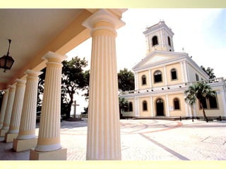 Taipa – Igreja da N. Srª do Carmo, de estilo neo-clássico, construída em 1885, em frente à Biblioteca Pública 