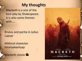 Macbeth by William Shakespeare 's tragedy | PPTX