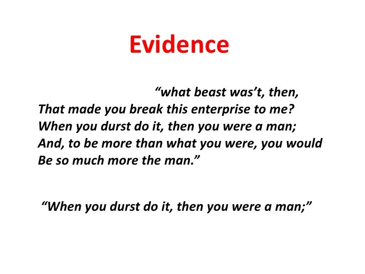 Macbeth manhood essay