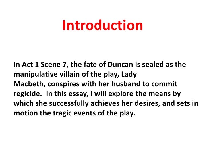 Essay on act 1 scene 3 in macbeth about macbeth