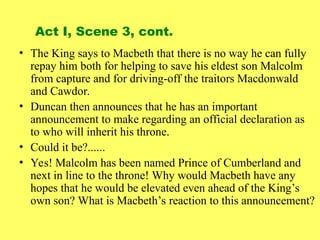 Macdonwald Macbeth by William Shakespeare Act by Act.ppt
