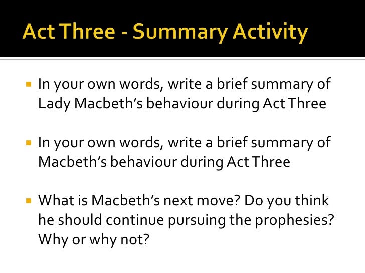 macbeth act three cap lesson macbeth act 3 summary
