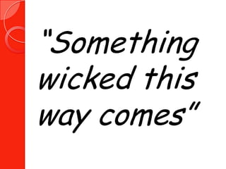 Macbeth Introduction