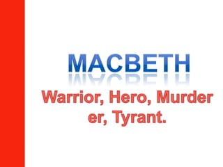 Macbeth Introduction