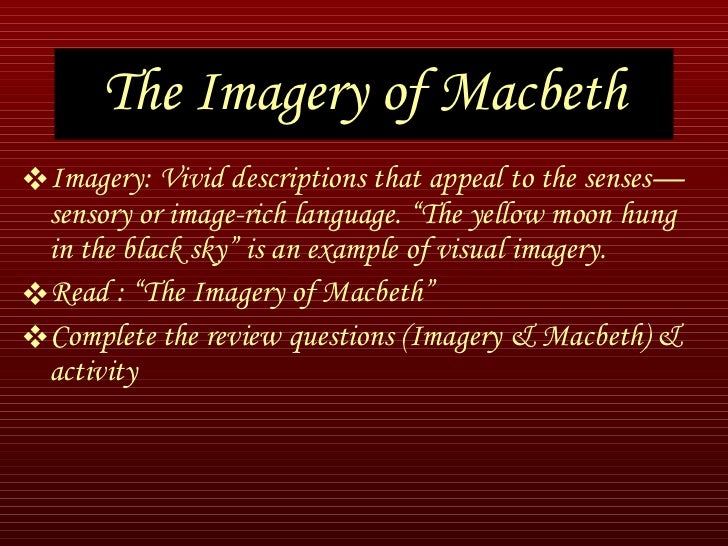 Macbeth essay on blood imagery