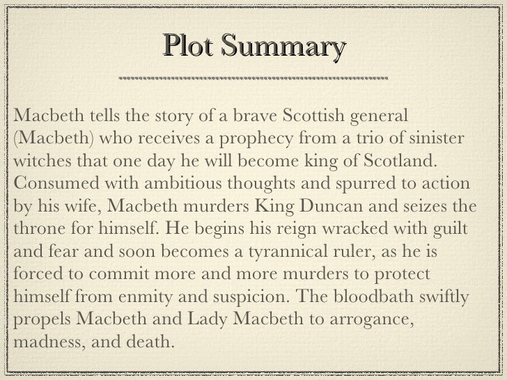 Macbeth book report