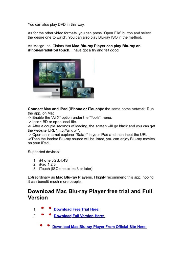 Blu Ray Player Download Mac
