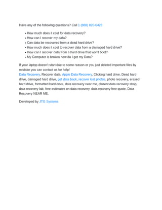 MacBook Data Recovery in Toronto