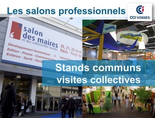 Les salons professionnels




          Stands communs
          visites collectives
 