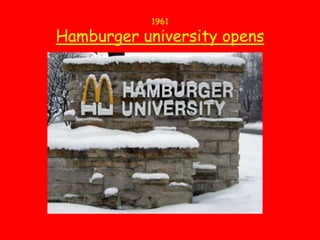 1961Hamburger university opens