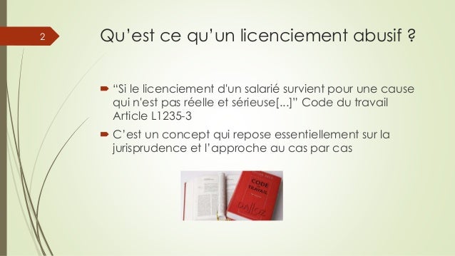 Licenciement abusif : cas de MacDonald's