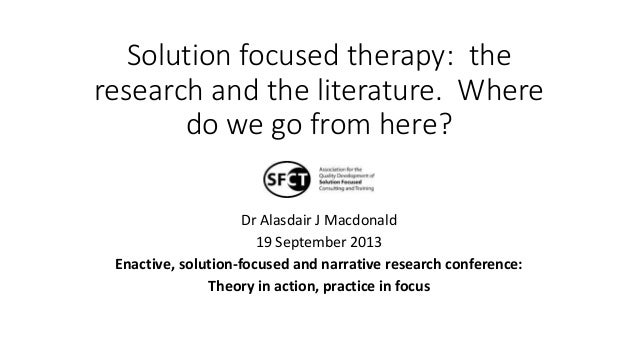 Hesian Solution Focused Therapy The Research And The - 