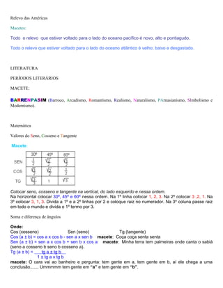 Macetes de vestibular - www.iaulas.com.br