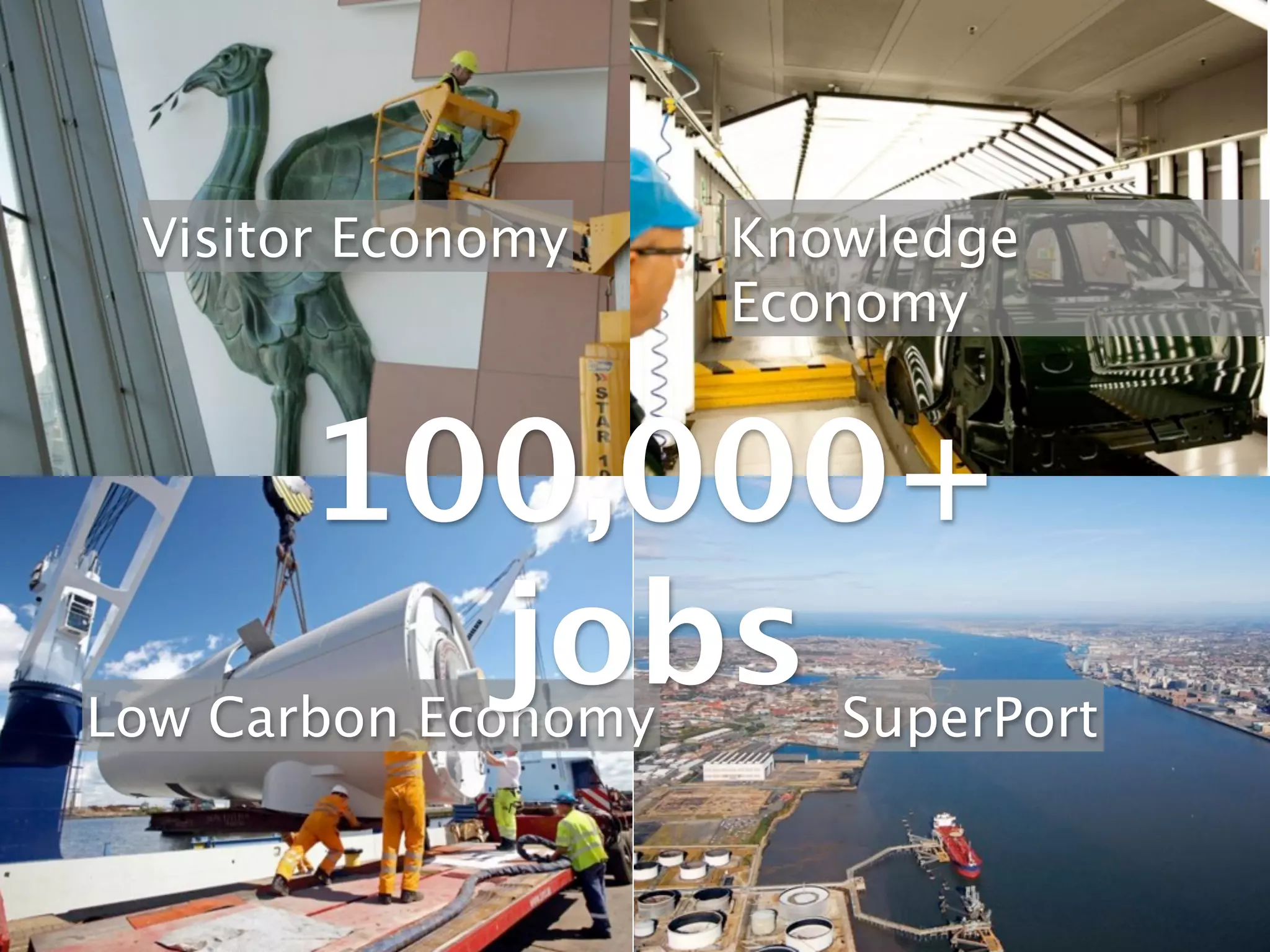 Visitor Economy     Knowledge
                     Economy


      100,000+
        jobs
Low Carbon Economy      SuperPort
 