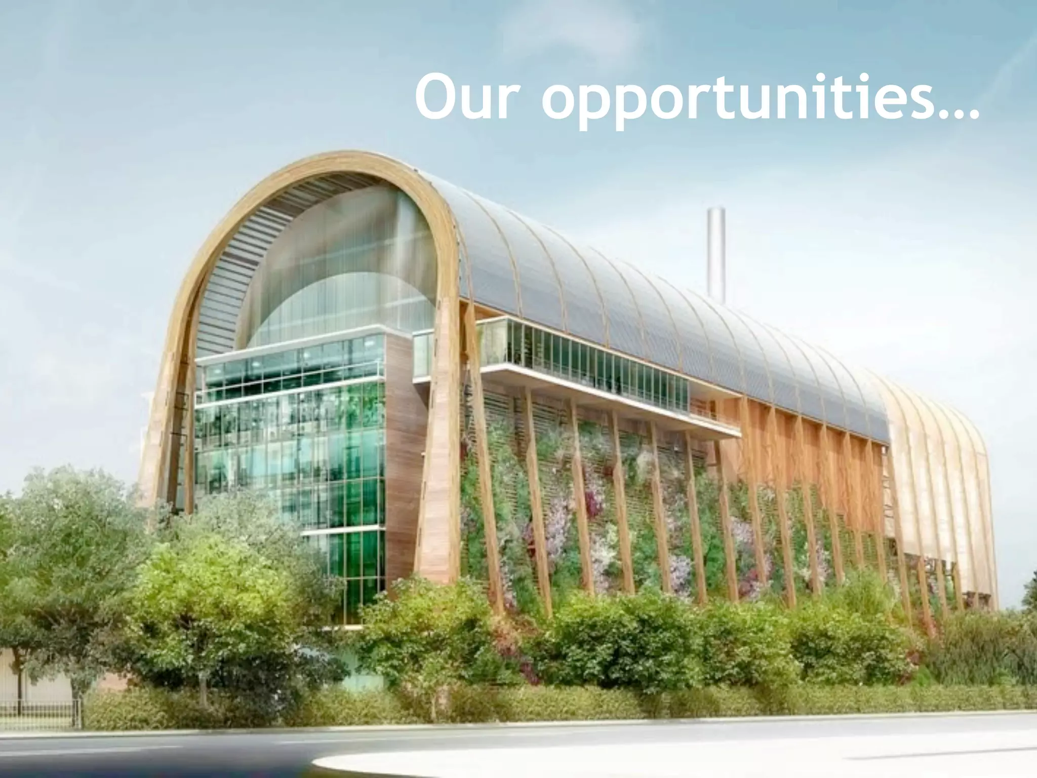 Our opportunities…
 