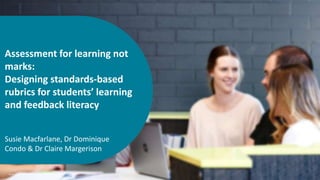 Designing standards-based rubrics | PPT