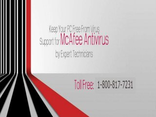 Macfee technical support phone number 1-800-817-7231