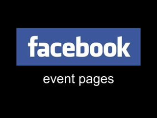 event pages

 