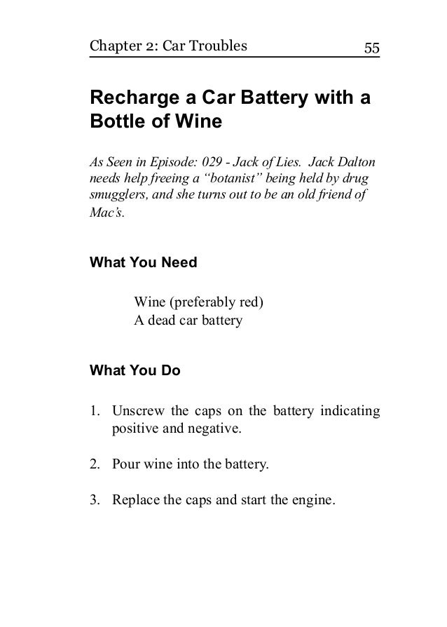 Macgyver How-to Handbook