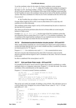 Mach3 g code language reference | PDF | Physics | Science
