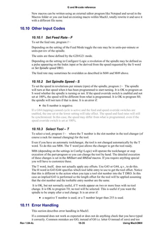 Mach3 g code language reference | PDF