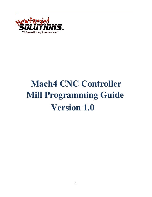 Mach4 millg codemanual
