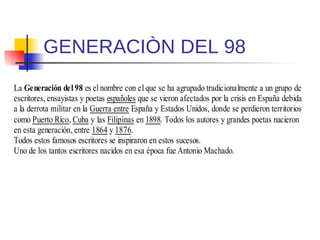 GENERACIÒN DEL 98 