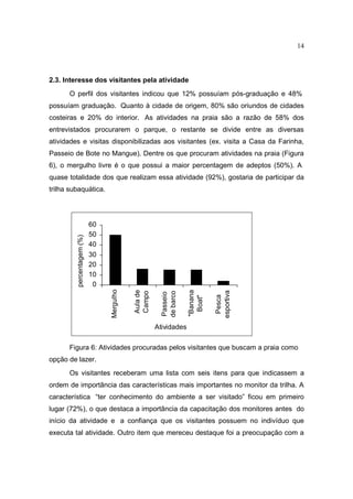 Implantação de trilhas subaquáticas 