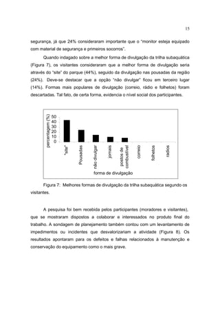 Implantação de trilhas subaquáticas 